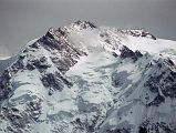 10 Nanga Parbat North Peaks Close Up From Fairy Meadows Nanga Parbat Rakhiot Face from Fairy Meadows with the large Silver Plateau snowfield, North Peak II (7785m), North Peak I (7816m) on the right stretching back towards the true summit (8125m).
